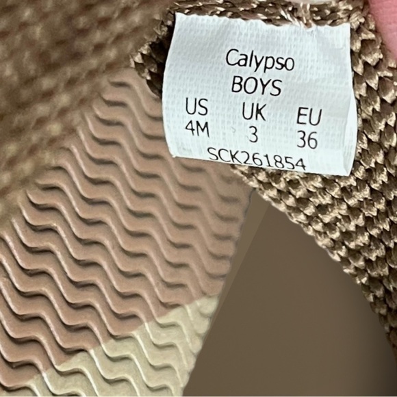 SPERRY Youth Calypso Sandals Size 4M Brown and Tan Like New! - Picture 4 of 11